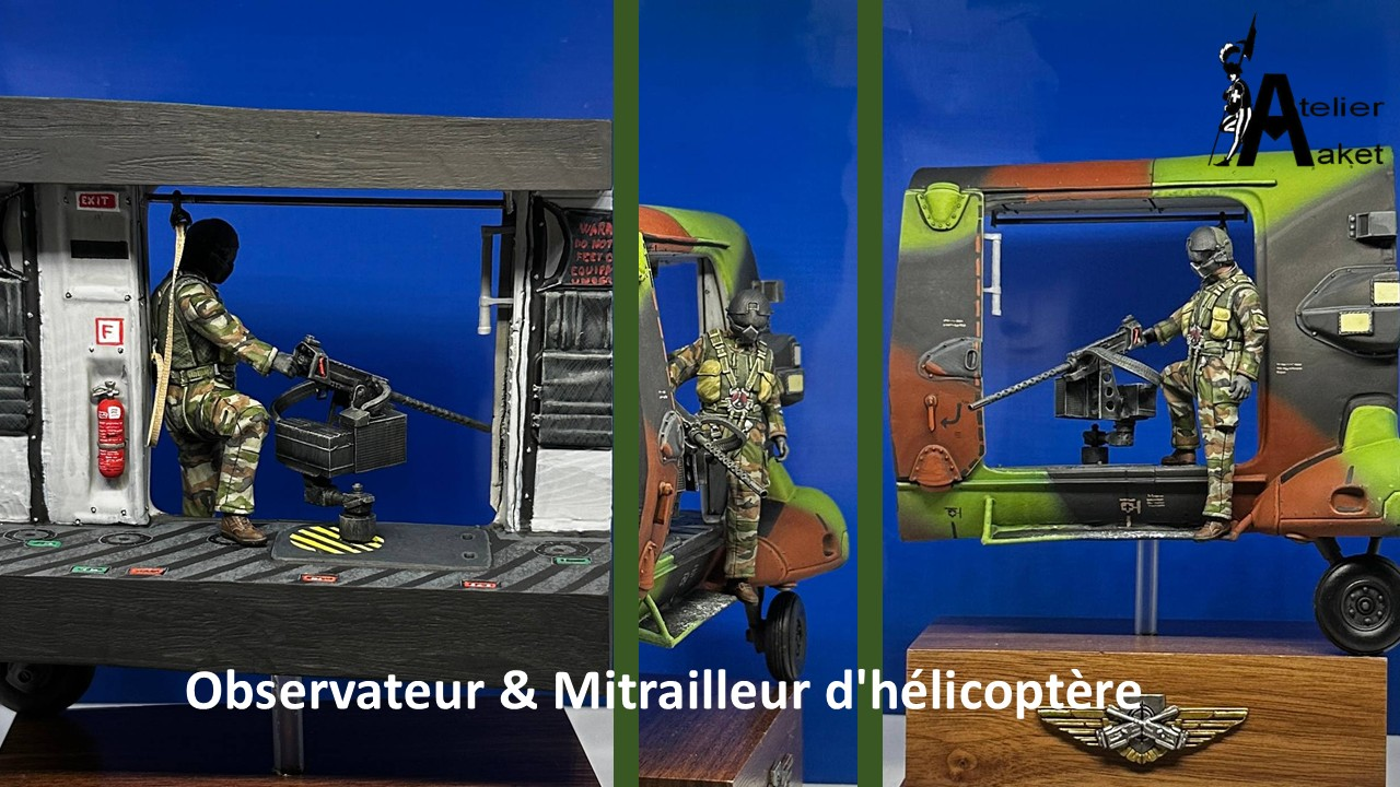 Mitrailleur et observateur d'helicoptere nh90